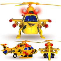 Helicóptero De Brinquedo Infantil Com Som E Luz Bate E Volta