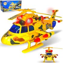 Helicóptero De Brinquedo Infantil Com Som E Luz Bate E Volta - UN / 60