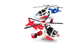 Helicóptero de Combate de Brinquedo Giro 360 com Luz Som