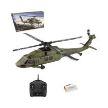 Helicóptero De Controle Remoto 4CH 2.4Ghz K170 UH60L Sem Ailerons Com Giroscópio De 6 Eixos E