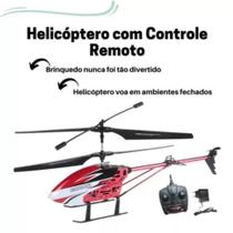 Helicóptero De Controle Remoto Grande 45Cm Condor 3 Canais - Art Brink