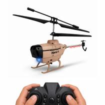 Helicóptero de Controle Remoto Marrom Black Eagle Nano Infantil Helicóptero de Controle Remoto Marrom Black Eagle Nano Infantil