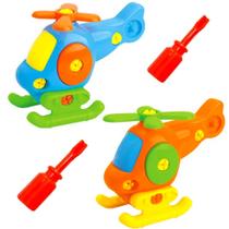 Helicóptero de Montar e Desmontar c/ Chave Infantil Kit C/2