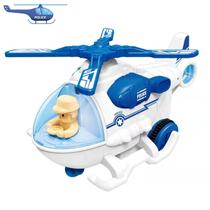 Helicóptero De Policia Infantil Bebe Fricção Divertido