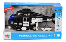 Helicóptero De Resgate Com Luz E Som Helicoptero Policia Bbr R3040