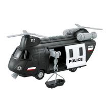 Helicóptero de Resgate da Polícia com Luz e Som - City Service - Preto - 1:16 - Yes Toys