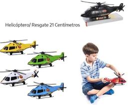 Helicóptero de Resgate Policial Brinquedo Infantil Crianças Faz de Contas