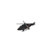 Helicóptero de resgate policial hélices que giram Helicóptero de resgate policial hélices que giram