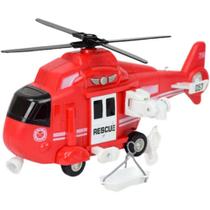 Helicóptero de Resgate R3040 Vermelho - BBR Toys