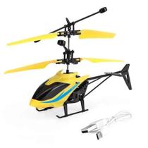 Helicóptero Drone Brinquedo Voa com Luz e Aproximação Infravermelha com Sensor Helicóptero Drone Brinquedo Voa com Luz e Aproximação Infravermelha com Sensor