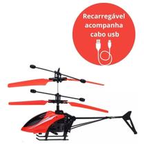 Helicóptero Indução Recarregável Com Cabo Usb Brinquedo