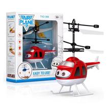 Helicóptero Infantil Com Sensor Luz Mini Drone Recarregável