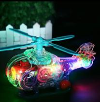 Helicóptero Infantil Musical Interativo Engrenagens Com Luzes e Sons
