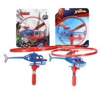 Helicóptero lançador à corda brinquedo lançador homem-aranha vingadores spiderman avengers 3 anos - Etitoys