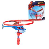 Helicóptero lançador à corda brinquedo lançador homem-aranha vingadores spiderman avengers 3 anos