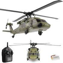 Helicóptero Militar Verde K170 RC 24G 4CH 6 Eixos Gyro Motor Sem Escova RC Aircraft Drone Toy