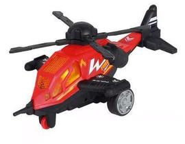 Helicóptero Movido a Fricção com Luzes e Som SuperSky 3 Helicóptero Movido a Fricção com Luzes e Som SuperSky 3