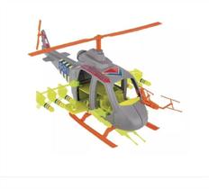 Helicóptero Orange Super Resgate Com Acessórios