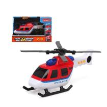 Helicóptero Policial com Luz e Som - City Rescue Series - 18 cm - Yestoys