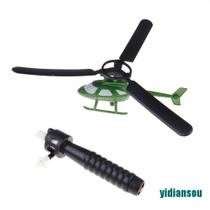 Helicóptero que Voa a corda de Brinquedo com Lançador - COR SORTIDA