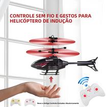 Helicóptero RC Com Controle Por Gestos, 2 Canais, Suspensão, Luz LED, Brinquedo Para Meninos Helicóptero RC Com Controle Por Gestos, 2 Canais, Suspensão, Luz LED, Brinquedo Para Meninos