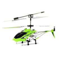 Helicóptero RC Syma S107 de 3 canais com giroscópio verde