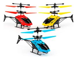 Helicóptero Recarregável Sensorial Voador Com Controle Manual Ideal Para Crianças