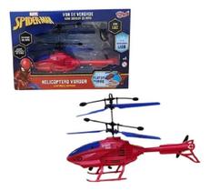 Helicóptero SpiderMan 20 Cm Voador Com Sensor de Mão Flutua na Mao - Toyng Helicóptero SpiderMan 20 Cm Voador Com Sensor de Mão Flutua na Mao - Toyng
