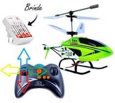 Helicóptero USB Recarregável Com Controle Remoto de 3 Canais - Art Brink/Fênix