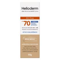 Helioderm Protetor Solar Facial FPS70 Bege Médio 50g