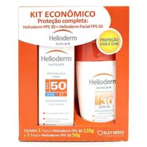 Helioderm Suncare Protetor Solar Kit Fps30 120g + Facial FPS50 50g