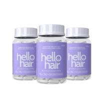 Hello Hair - Redução De Queda Capilar - Tratamento 3 Meses Hello Hair - Redução De Queda Capilar - Tratamento 3 Meses