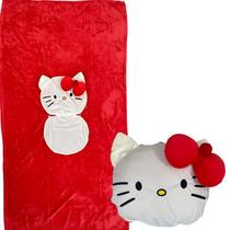 Hello Kitty Almofada Manta 2 Em 1 C/ziper