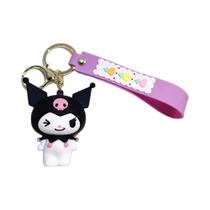 Hello Kitty Kuromi My Melody Cinnamoroll Anime Chaveiro Pvc Action Figural Modelo Chaveiro Presentes