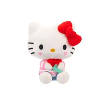 Hello Kitty Pelucia Dia Dos namorados Com Flor Vermelha