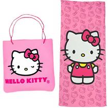 Hello Kitty Toalha De Praia e Bolsa 2 Em 1 Estampada Hello Kitty Toalha De Praia e Bolsa 2 Em 1 Estampada