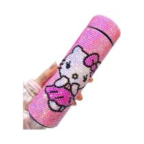 Hellokitty Cartoon Copo De Água a Vácuo De Aço Inoxidável Isolado 304 Food Grade Sanrio Adesivo De