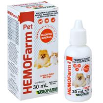 Hemofarm Pet Suplemento Aroma Sabor Morango 30Ml - Biofarm