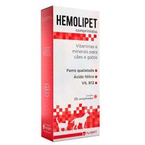 Hemolipet Avert 30 Comprimidos - Avert Saúde Animal / Hemolipet