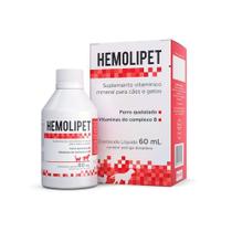 Hemolipet Avert Líquido - 60ml - Avert Saúde Animal