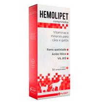 Hemolipet Suplemento Vitamínico para Cães e Gatos 30 Comprimidos Hemolipet Suplemento Vitamínico para Cães e Gatos 30 Comprimidos