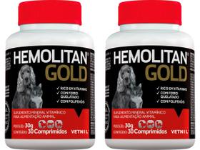 Hemolitan Gold 30 Comprimidos - Vetnil - 2 Unidades Hemolitan Gold 30 Comprimidos - Vetnil - 2 Unidades