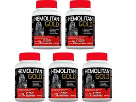 Hemolitan Gold 30 Comprimidos - Vetnil - 5 Unidades