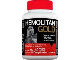 Hemolitan Gold 30 Comprimidos - Vetnil