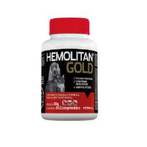Hemolitan Gold Para Cães e Gatos 30 Comprimidos Vetnil 30g