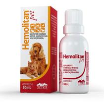 Hemolitan Pet Suplemento Alimentar para Cães e Gatos Vetnil 60ml