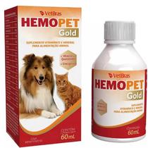 Hemopet Gold Suplemento Vitaminico Cães e Gatos 60ml - VetBras