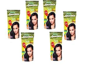 Hene Divina Dama Amazonia Em Gel Preto Medio 06x180gr Pouch Preto Medui (Natural) Incolor
