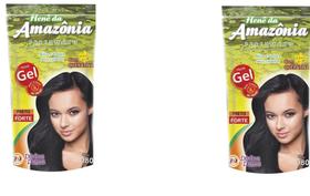 Hene em gel amazonia 180gr pouch preto forte (preto azulado)