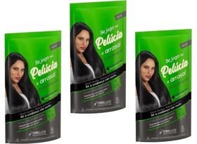 Hene em Gel Carvao Pelucia 03x180gr Preto Carvao Se Joga Pouch Embelleze